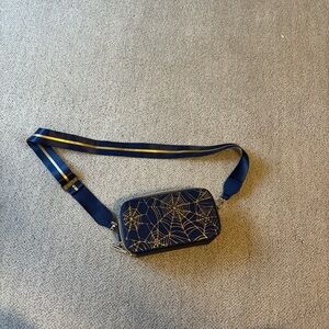 Lucky Brand Blue and Gold Crossbody Bag